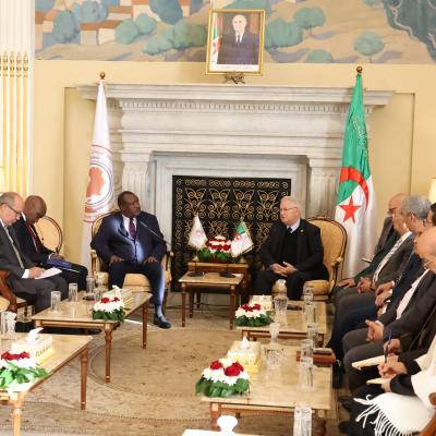 Nasri reçoit le président du Parlement panafricain