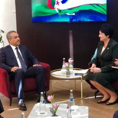 السيد سعداوي يلتقي بسمرقند وزيرة التعليم لجمهورية أوزبكستان