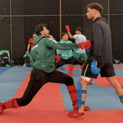 L'EN de karaté en stage à Fouka