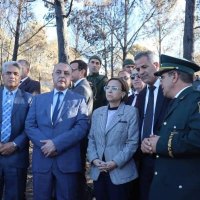 السيدة كريكو تطلق من تيبازة حملة وطنية تقنية لحماية الغطاء النباتي والثروة  الحيوانية 