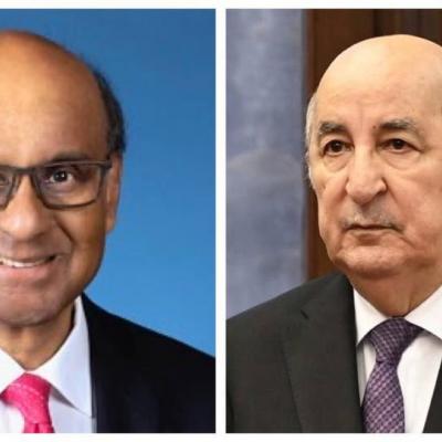  رئيس الجمهورية يتلقى تهاني  نظيره السنغافوري 