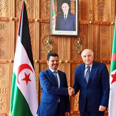 السيد عطاف يستقبل نظيره الصحراوي 