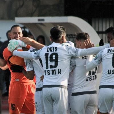 Joie des joueurs de l'USMK