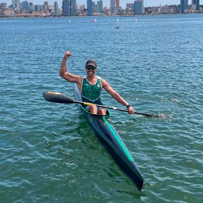 Wassim Boukezzoula médaillé d'or au 200 mètres K1 juniors