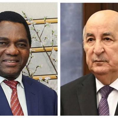 رئيس الجمهورية يتلقى تهاني نظيره الزامبي