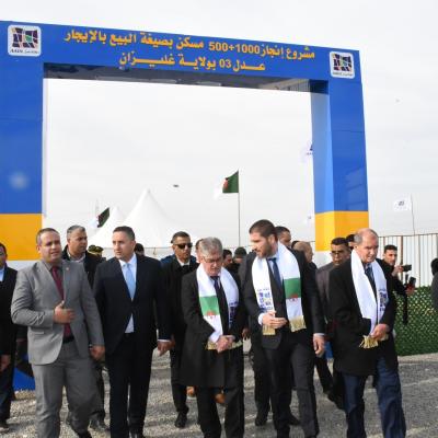 غليزان :  وضع حجر الأساس لإنجاز 1500 وحدة سكنية بصيغة البيع بالإيجار "عدل3"