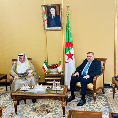 بوجمعة يستقبل رئيس محكمة التمييز رئيس المجلس الأعلى للقضاء الكويتي