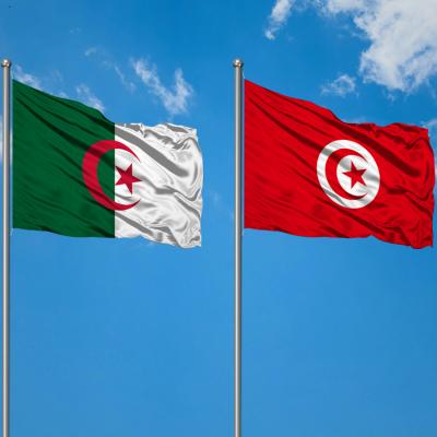 Drapeaux Algérie Tunisie