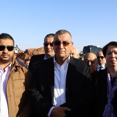 جلاوي رفقة طافر يعاينان موقع منجم غارا جبيلات بتندوف 