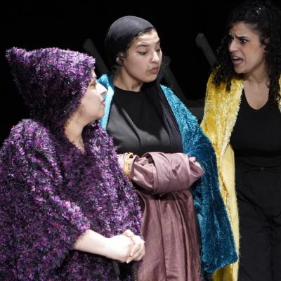 5 نساء وعربة