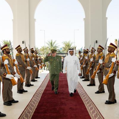  نائب رئيس مجلس الوزراء ووزير الدولة لشؤون الدفاع، الشيخ سعود بن عبد الرحمان آل ثاني