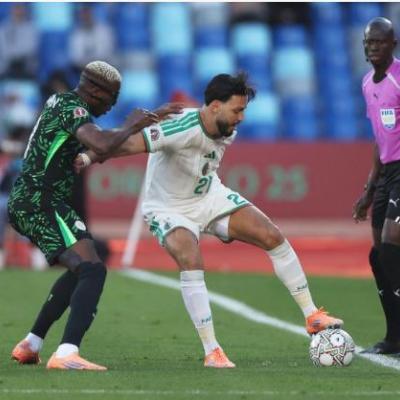 الخضر متعادلون سلباً مع نسور نيجيريا بعد الشوط الأول