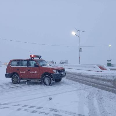 Routes coupées par la neige