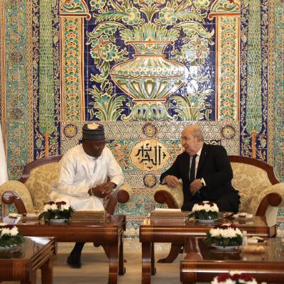 Le président de la République s'entretient avec le président du Niger 