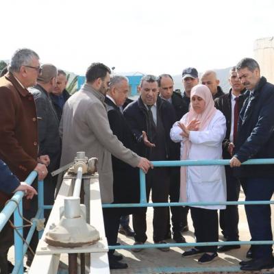 الأمين العام لوزارة الداخلية يقف بالشلف على معالجة انشغال التزود بالمياه  الصالحة للشرب