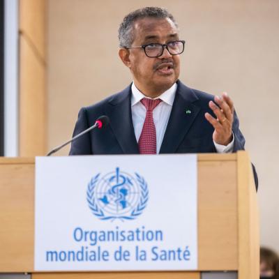لمدير العام لمنظمة الصحة العالمية، الدكتور تيدروس أدها نوم غيبرييسوس