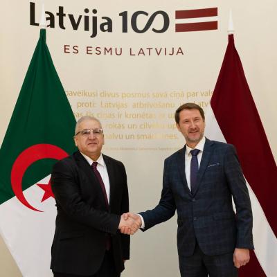 السيد مقرمان يترأس بريغا الدورة الثانية للمشاورات السياسية الثنائية  الجزائرية-اللاتفية