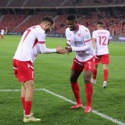 Joie des joueurs du MCO