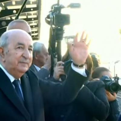 رئيس الجمهورية يشرف على مراسم استقبال قطار نقل أولى شحنات خام الحديد 