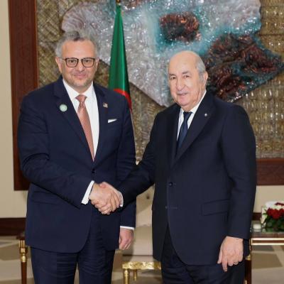 Le Président Tebboune avec Massad Boulos, conseiller principal du président américain