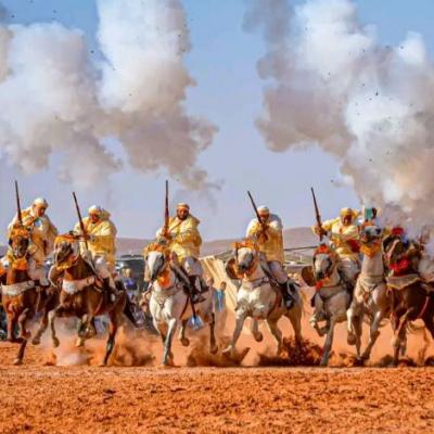 بسكرة : استعراضات متنوعة في مهرجان برج بن عزوز السنوي للفروسية والبارود