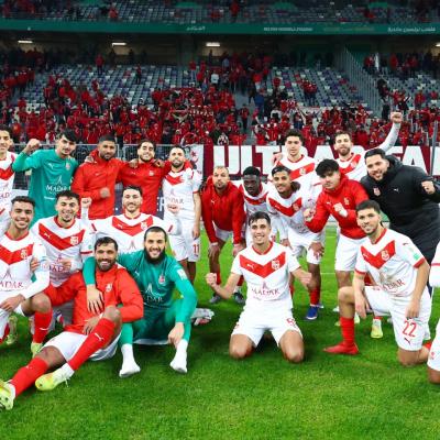 Joie des joueurs du CRB