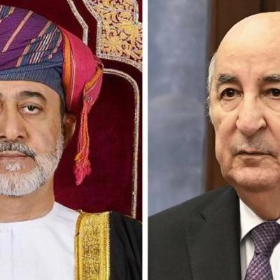 رئيس الجمهورية يتلقى تهاني جلالة سلطان عمان بمناسبة حلول عيد الفطر المبارك