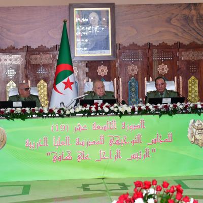 الفريق أول السعيد شنقريحة يترأس أشغال الدورة الـ 19 للمجلس التوجيهي للمدرسة  العليا الحربية  