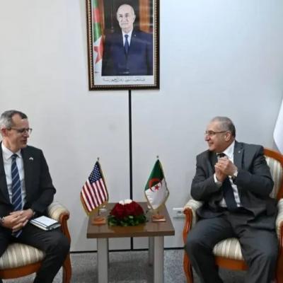مقرمان يستقبل القائم بالأعمال بالنيابة لسفارة الولايات المتحدة  الأمريكية بالجزائر
