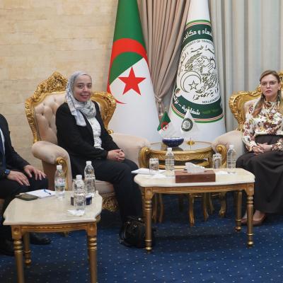 السيدة مسراتي تستقبل منسقة البرنامج الإقليمي لمكافحة الفساد بمكتب الأمم  المتحدة المعني بالمخدرات والجريمة 