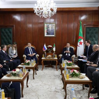 سعيود يستقبل مستشار الرئيس الروسي للتعاون الدولي في مجال النقل