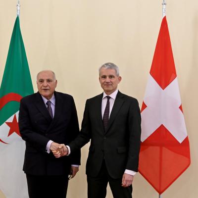 السيد عطاف يجري ببيرن محادثات مع المستشار الفيدرالي السويسري