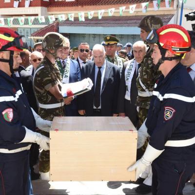 Réinhumation des ossements de 14 martyrs de la Révolution à Tizi Ouzzou