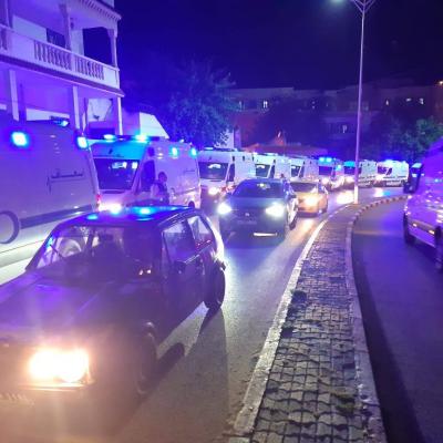 الشروع في عملية إجلاء المصابين