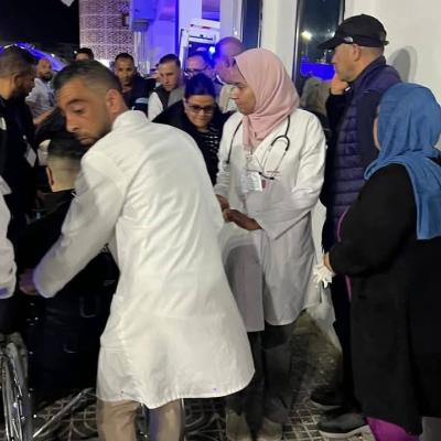 وصول ضحايا انحراف الحافلة السياحية بتونس إلى مستشفى البوني بعنابة