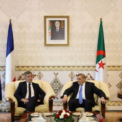 Boudjemaa reçoit son homologue français Gérald Darmanin 