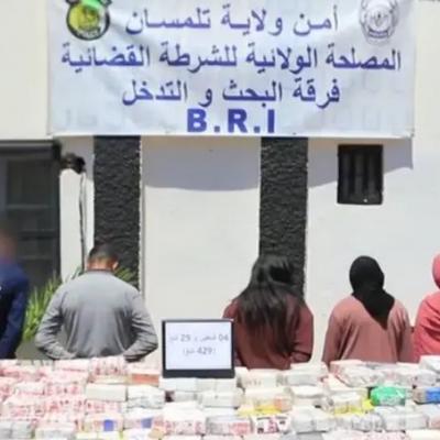 ضبط أزيد من 4 قناطير من الكيف المعالج بتلمسان مصدرها المغرب