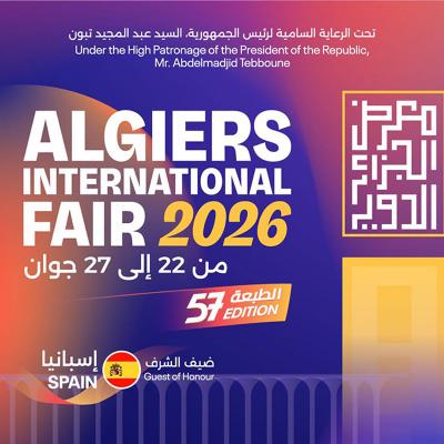 Ouverture lundi de la 57e Foire internationale d'Alger avec l'Espagne comme invitée d'honneur