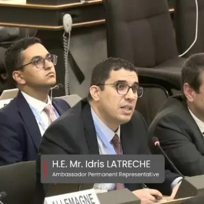 Idris Latreche, représentant permanent de l'Algérie auprès de l'Office des Nations unies à Genève 