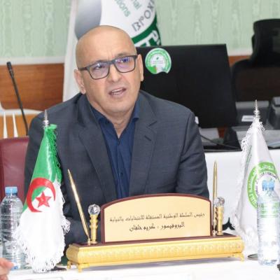 Karim Khelfane, président par intérim de l'Autorité nationale indépendante des élections