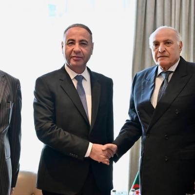 السيد عطاف يجري بالعاصمة الأردنية محادثات مع المكلف بتسيير شؤون وزارة  الخارجية والتعاون الدولي الليبية
