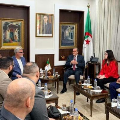 رزيق يستقبل وفدا عن الشركة العالمية الأمريكية "سكيتشرز" 