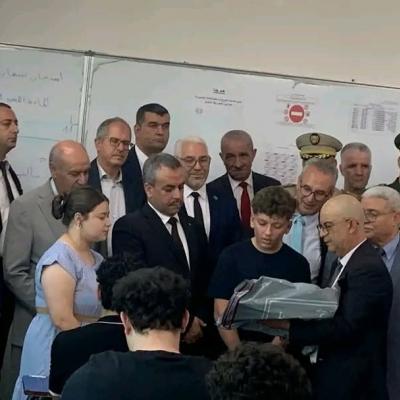 سعداوي يعطي إشارة انطلاق امتحان شهادة البكالوريا من ولاية  تيزي وزو 