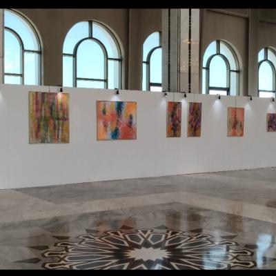 افتتاح معرض "طيف الألوان" للفنانة التشكيلية لطيفة بولفول بالجزائر العاصمة