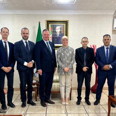 بن مولود تستقبل المدير العام لأكاديمية الحكومة الرقمية الإستونية 