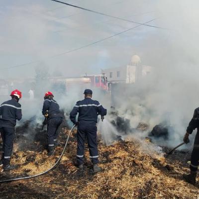 La Protection civile poursuit les opérations d'extinction, la plupart des foyers maîtrisés