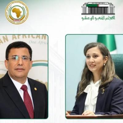 رئيس البرلمان الإفريقي يهنئ السيدة خليدة بوفدش بمناسبة انتخابها رئيسة  للمجلس الشعبي الوطني