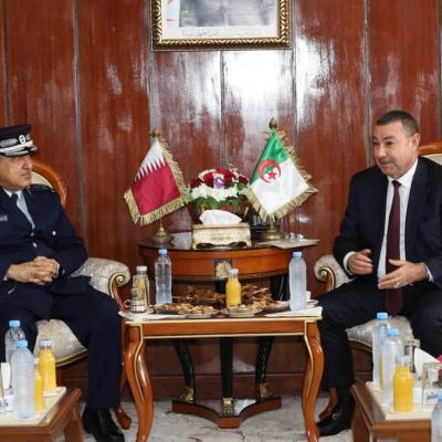 Sayoud reçoit le directeur du Département de la coopération internationale au ministère qatari de l'Intérieur