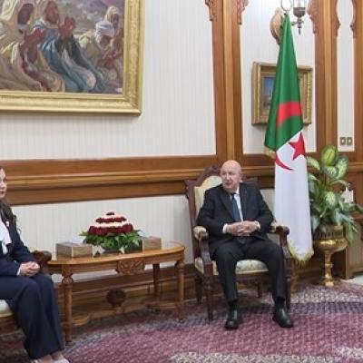 رئيس الجمهورية يستقبل رئيسة المجلس الشعبي الوطني