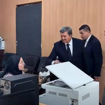 بوعمامة  يتفقد دار الصحافة "الطاهر جاووت" وملحقتها "عبد القادر سفير"  بالعاصمة 